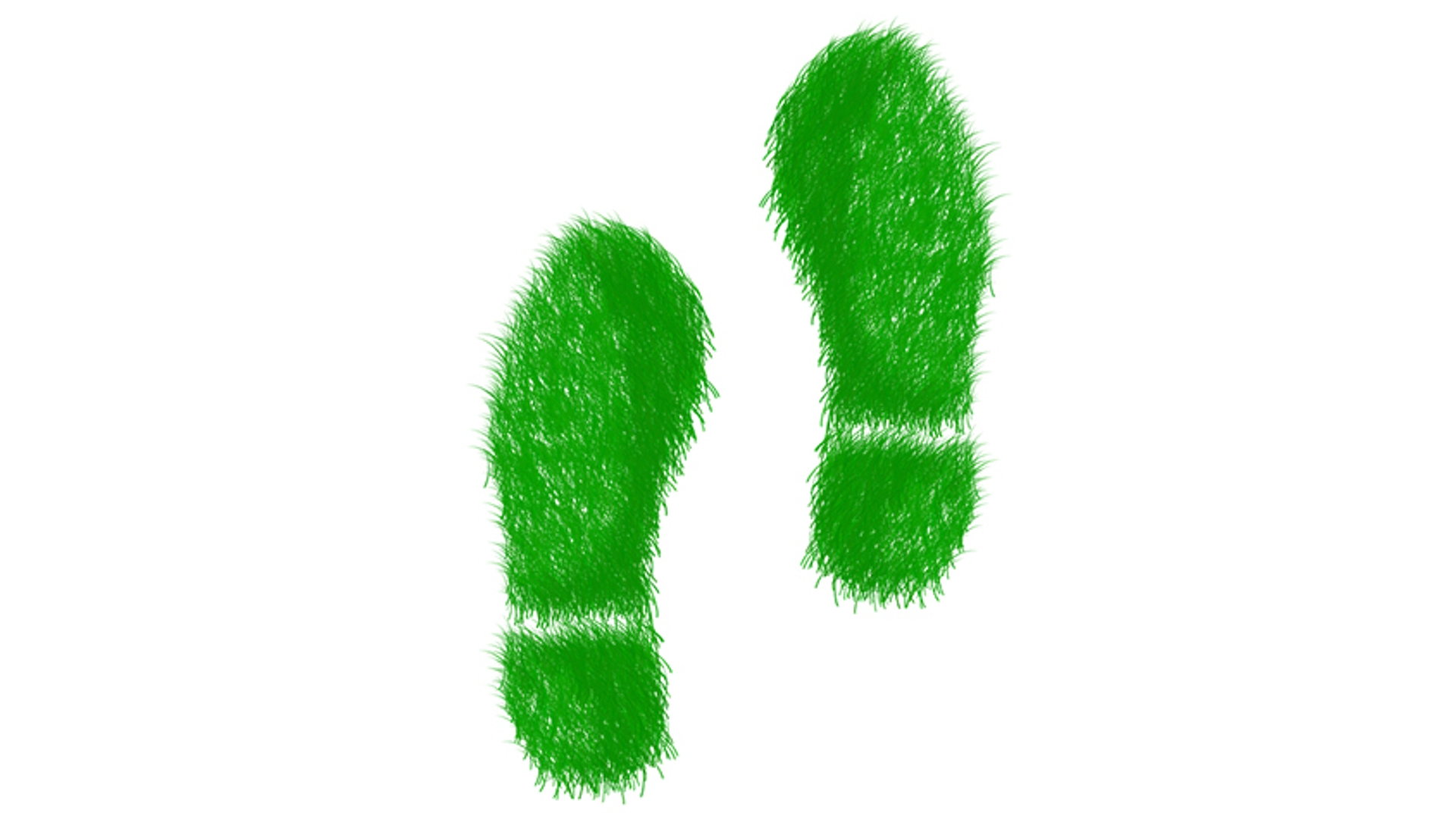 Groene voetstap