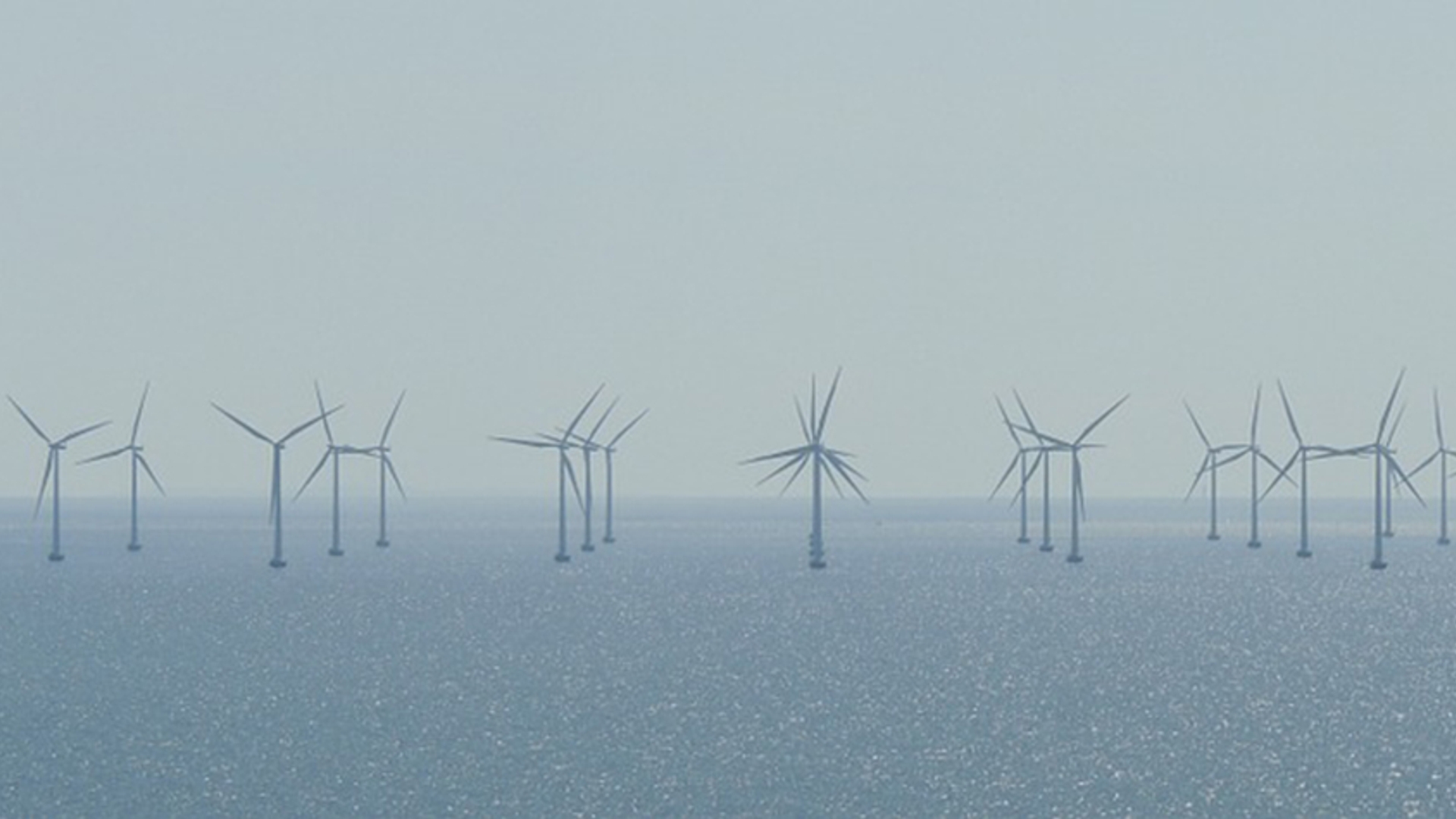 Windmolenpark op zee