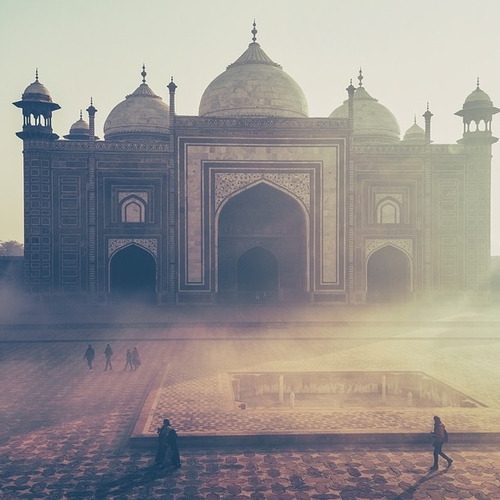 Afbeelding van New Delhi gehuld in verstikkende smog